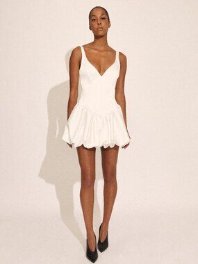 Bardot Oria Bubble Mini Dress in Orchid White wedding bridal tutu
